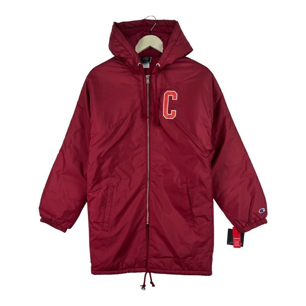New Champion Men US XS Warm Puffer Down Jacket Hooded Winter Lightweight Coat 